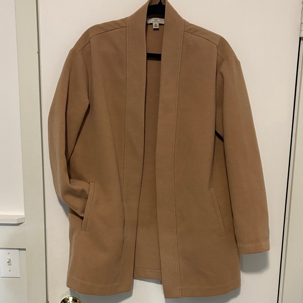 Super Soft Camel Open-Front Coat or Blazer